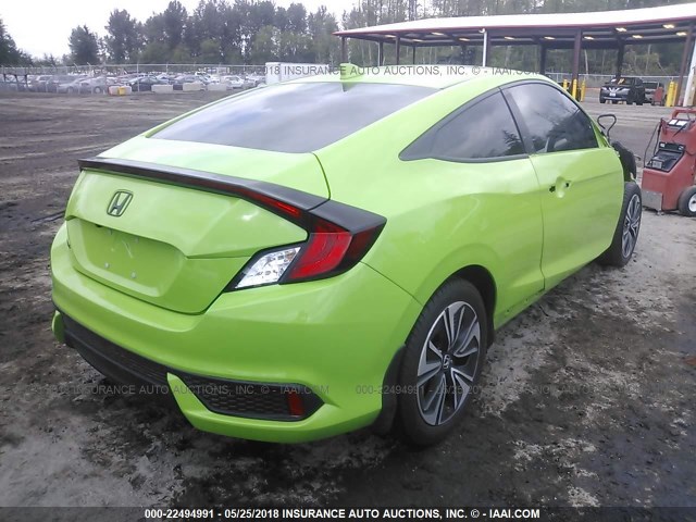 2HGFC3B71GH358986 - 2016 HONDA CIVIC EXL GREEN photo 4