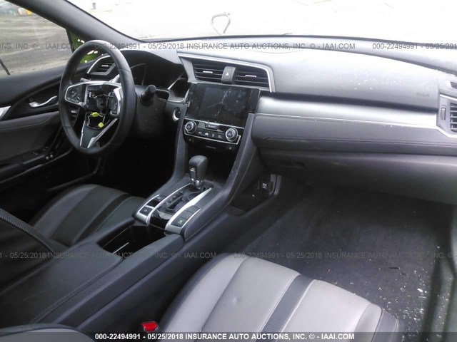 2HGFC3B71GH358986 - 2016 HONDA CIVIC EXL GREEN photo 5