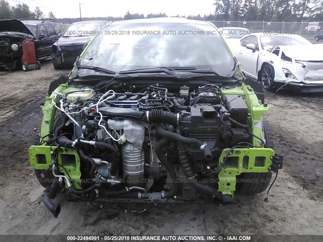 2HGFC3B71GH358986 - 2016 HONDA CIVIC EXL GREEN photo 6