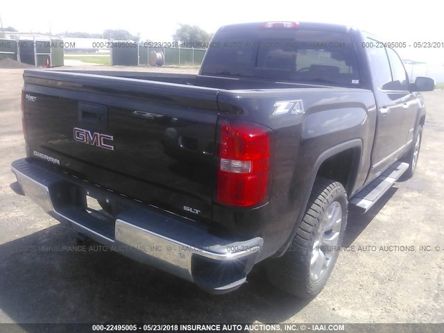 3GTU2VEJ3FG495034 - 2015 GMC SIERRA K1500 SLT BLACK photo 4