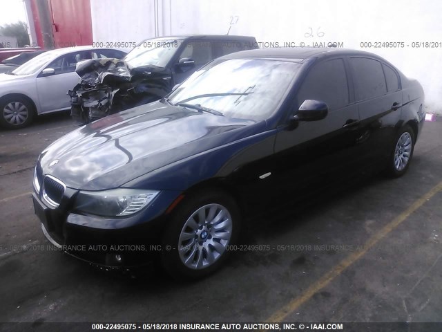 WBAPH57569NL79380 - 2009 BMW 328 I SULEV BLACK photo 2