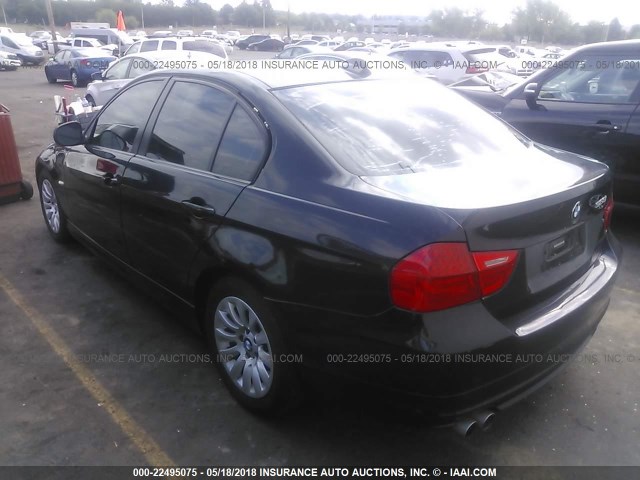 WBAPH57569NL79380 - 2009 BMW 328 I SULEV BLACK photo 3