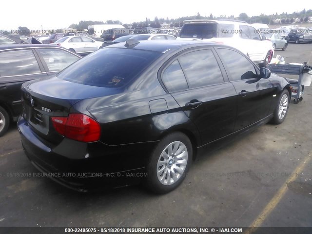 WBAPH57569NL79380 - 2009 BMW 328 I SULEV BLACK photo 4