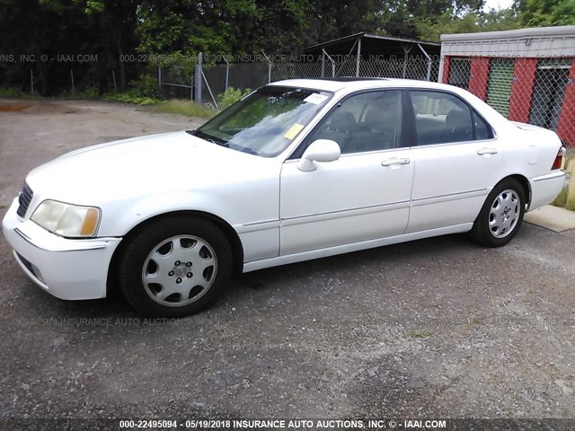 JH4KA9651YC013393 - 2000 ACURA 3.5RL WHITE photo 2