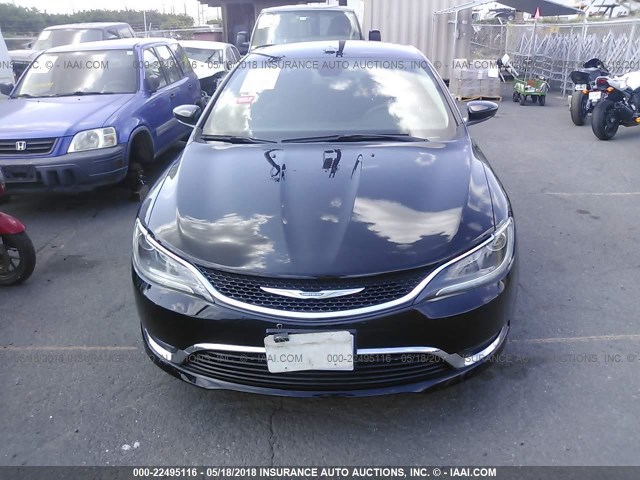 1C3CCCAB3GN139112 - 2016 CHRYSLER 200 LIMITED BLACK photo 6