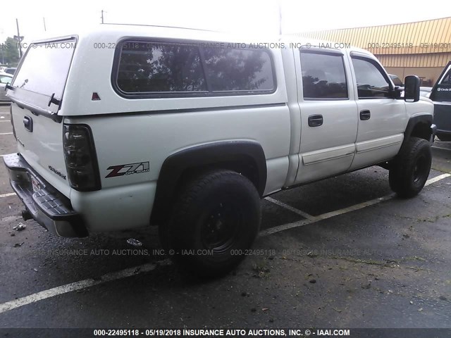 2GCEK13T541424828 - 2004 CHEVROLET SILVERADO K1500 WHITE photo 4