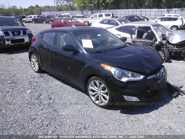 KMHTC6AD6DU180670 - 2013 HYUNDAI VELOSTER BLACK photo 1