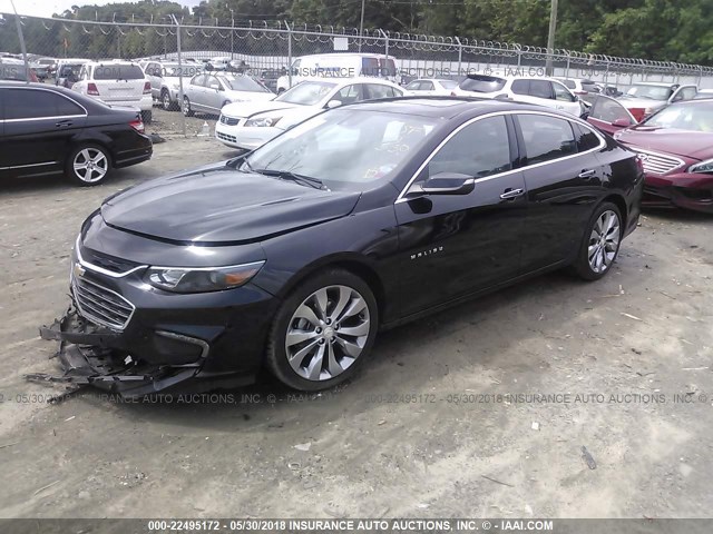 1G1ZH5SXXGF299696 - 2016 CHEVROLET MALIBU PREMIER BLACK photo 2