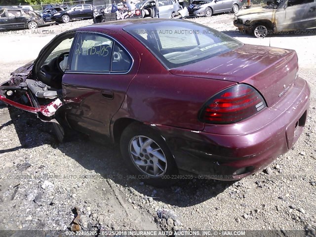 1G2NF52E43M716055 - 2003 PONTIAC GRAND AM SE1 MAROON photo 3