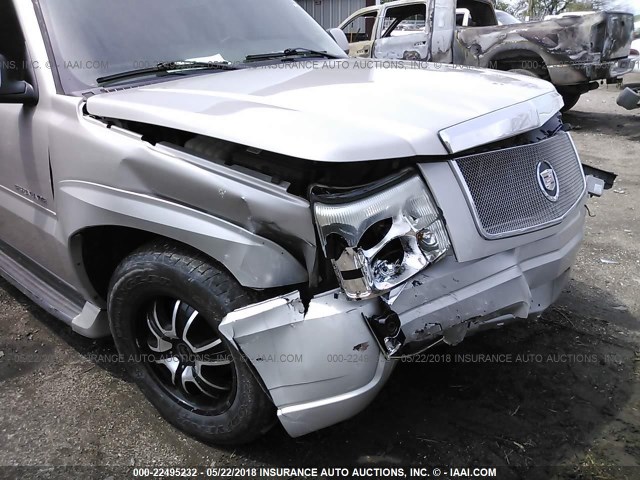 1GYEK63N75R191729 - 2005 CADILLAC ESCALADE LUXURY ვერცხლისფერი ფოტო 6