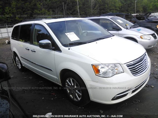 2C4RC1CGXCR107077 - 2012 CHRYSLER TOWN & COUNTRY TOURING L WHITE photo 1