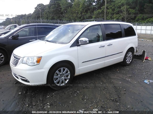 2C4RC1CGXCR107077 - 2012 CHRYSLER TOWN & COUNTRY TOURING L WHITE photo 2