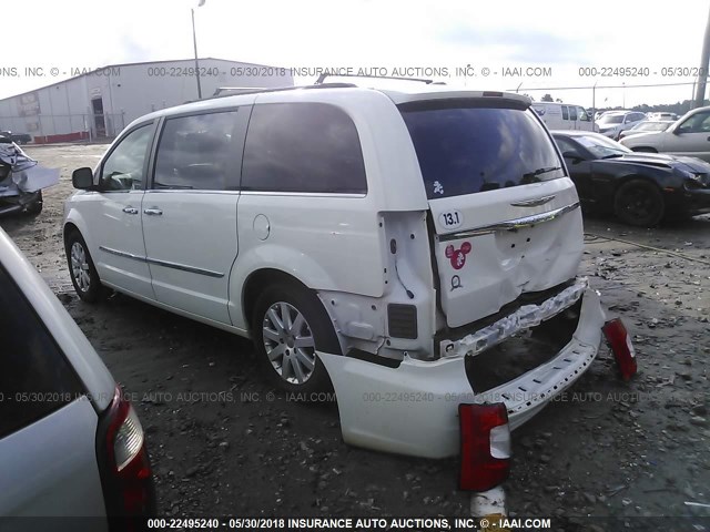 2C4RC1CGXCR107077 - 2012 CHRYSLER TOWN & COUNTRY TOURING L WHITE photo 3