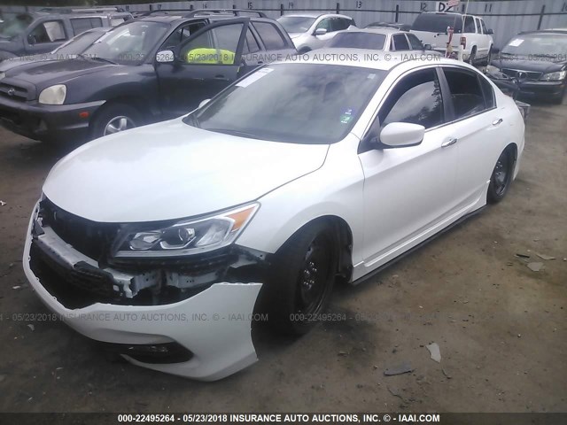 1HGCR2E1XHA244424 - 2017 HONDA ACCORD SPORT SPECIAL EDITION WHITE photo 2