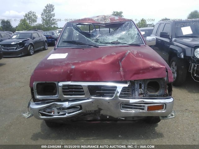 1N6SD11S0MC361734 - 1991 NISSAN TRUCK SHORT WHEELBASE RED photo 6