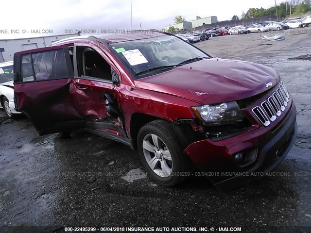 1C4NJDBB7GD723209 - 2016 JEEP COMPASS SPORT RED photo 1