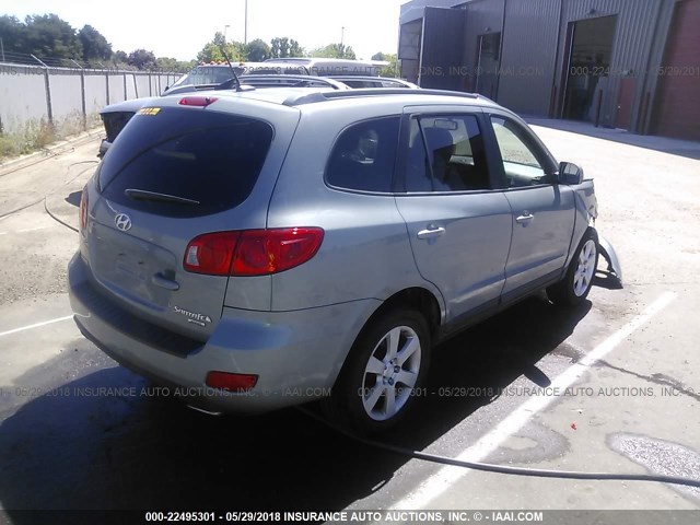 5NMSH73E59H239140 - 2009 HYUNDAI SANTA FE SE/LIMITED GREEN photo 4