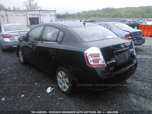 3N1AB61EX7L627641 - 2007 NISSAN SENTRA 2.0/2.0S/2.0SL BLACK photo 3