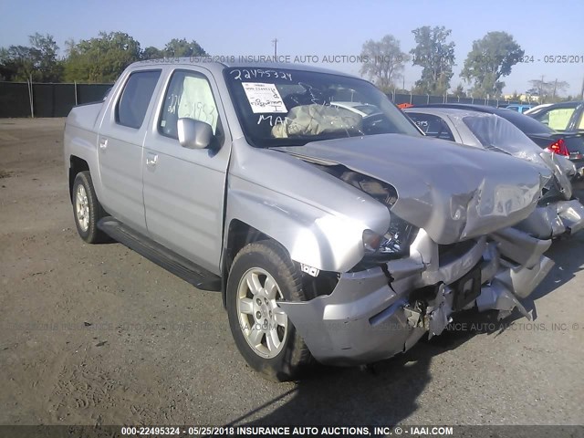 2HJYK16466H574521 - 2006 HONDA RIDGELINE RTS SILVER photo 1