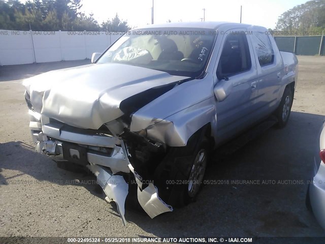 2HJYK16466H574521 - 2006 HONDA RIDGELINE RTS SILVER photo 2