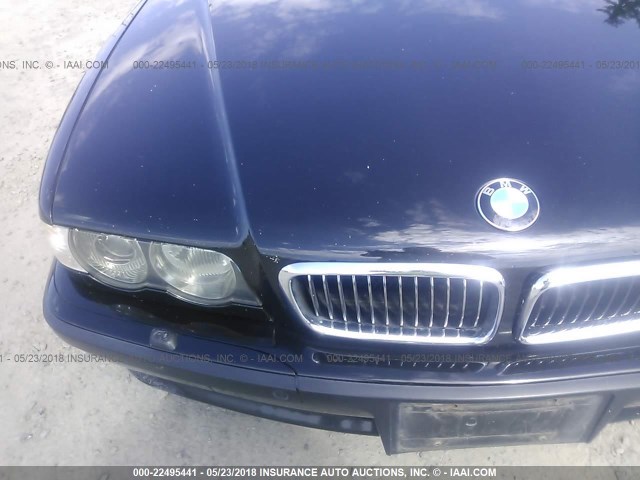 WBAGJ03451DD74205 - 2001 BMW 750 IL BLACK photo 6