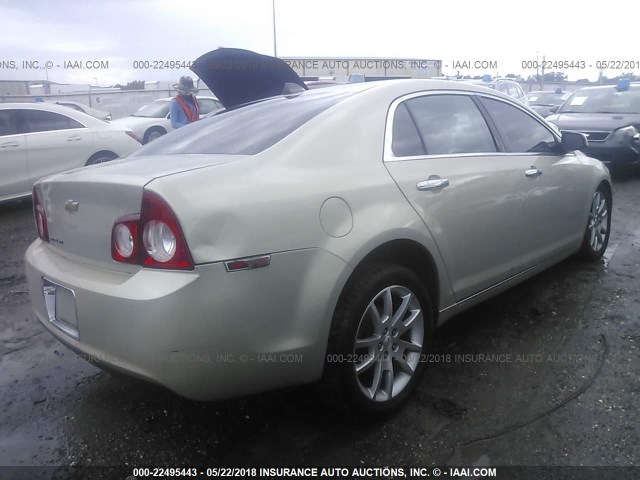 1G1ZE5E00CF196143 - 2012 CHEVROLET MALIBU LTZ 金色 照片 4