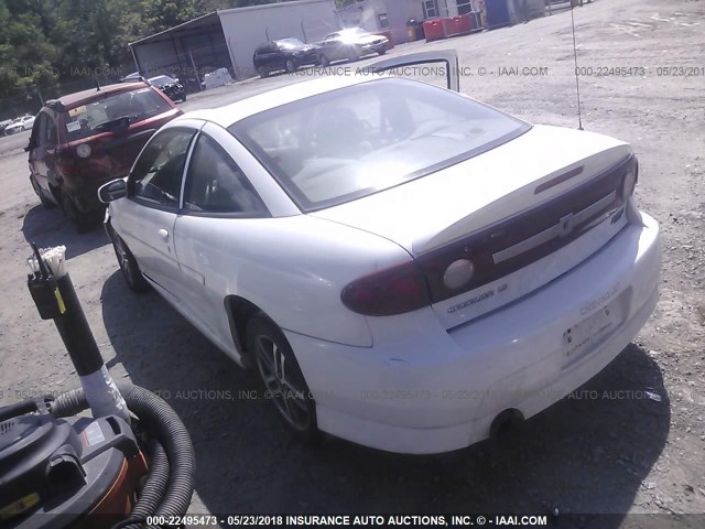 1G1JH12F837277150 - 2003 CHEVROLET CAVALIER LS SPORT WHITE photo 3