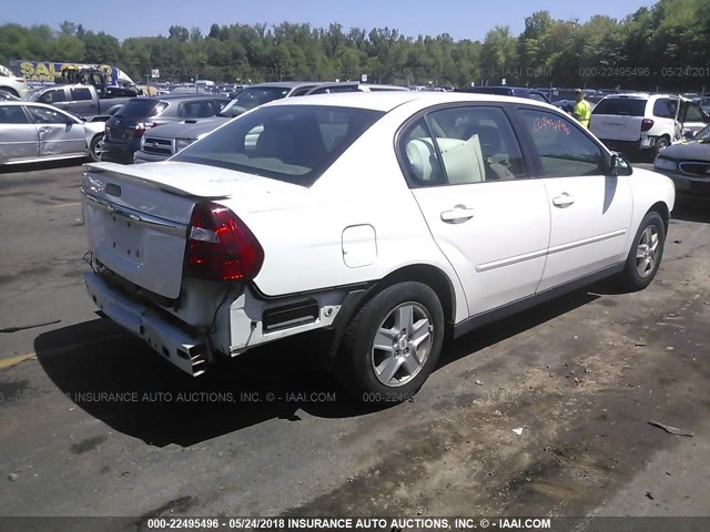 1G1ZT54825F290637 - 2005 CHEVROLET MALIBU LS თეთრი ფოტო 4