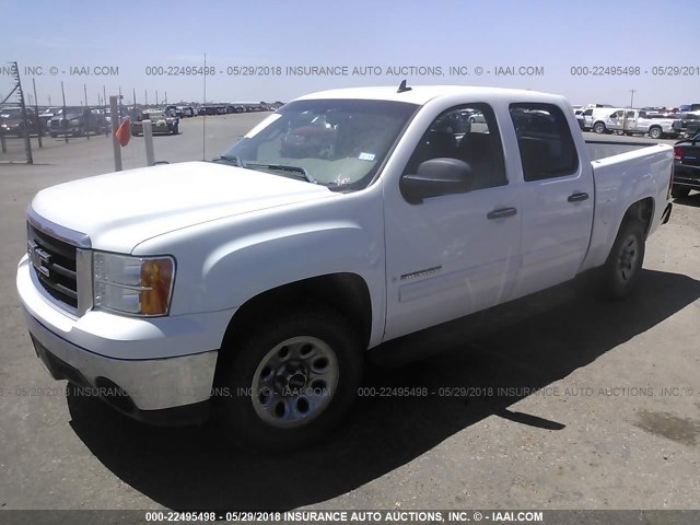 3GTEC13C18G211577 - 2008 GMC SIERRA C1500 WHITE photo 2