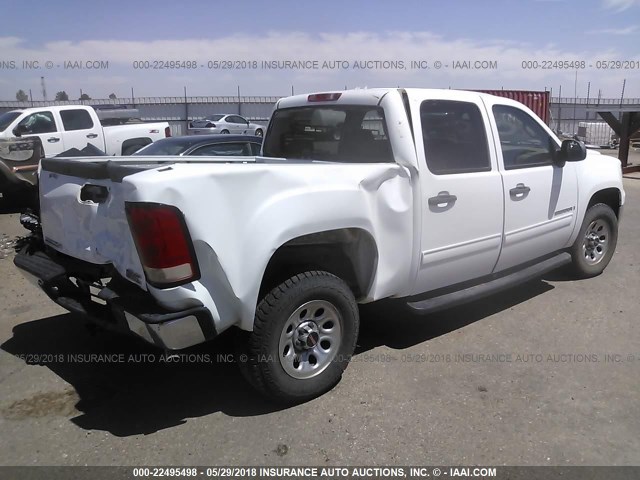 3GTEC13C18G211577 - 2008 GMC SIERRA C1500 WHITE photo 4