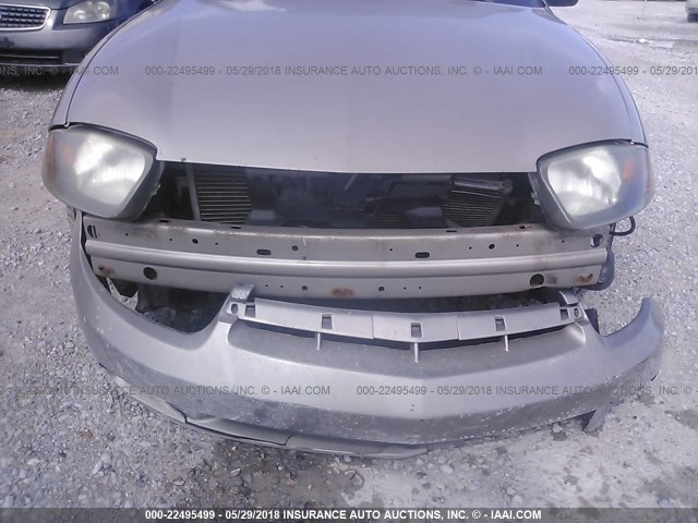 1G1JF54F757177926 - 2005 CHEVROLET CAVALIER LS Champagne photo 6