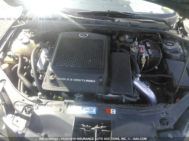 JM1BK34LX81161292 - 2008 MAZDA SPEED 3 BLACK photo 10