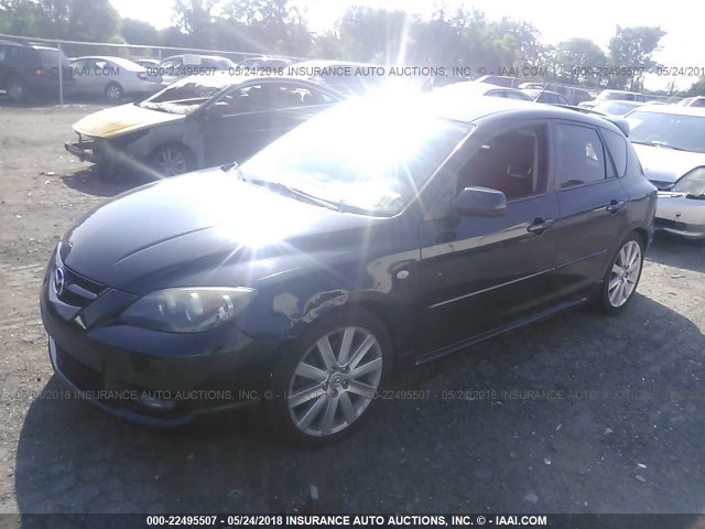 JM1BK34LX81161292 - 2008 MAZDA SPEED 3 BLACK photo 2