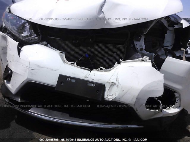 5N1AT2ML9FC877679 - 2015 NISSAN ROGUE S/SL/SV WHITE photo 6