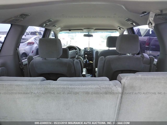 5TDZK23C48S141455 - 2008 TOYOTA SIENNA CE/LE WHITE photo 8