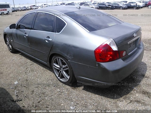 JNKBY01E16M205869 - 2006 INFINITI M45 SPORT GRAY photo 3