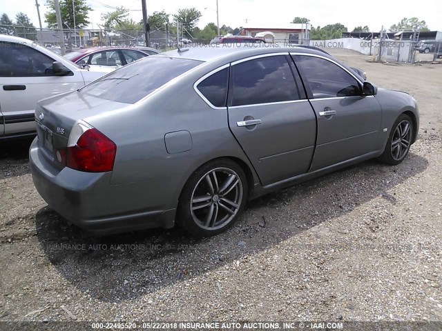 JNKBY01E16M205869 - 2006 INFINITI M45 SPORT GRAY photo 4