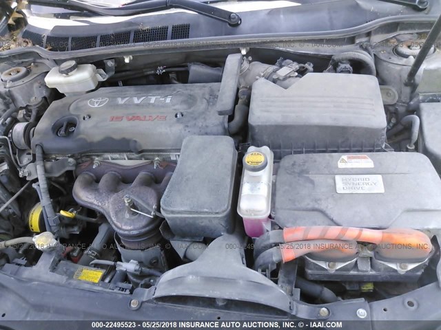 JTNBB46K573032529 - 2007 TOYOTA CAMRY NEW GENERAT HYBRID GRAY photo 10