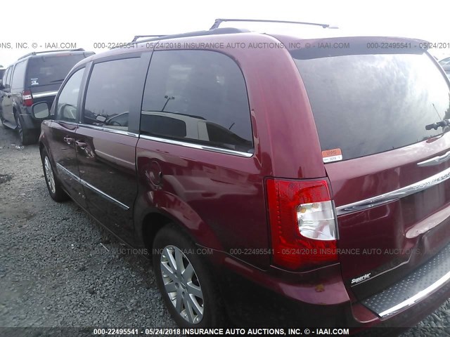 2C4RC1BG4DR695416 - 2013 CHRYSLER TOWN & COUNTRY TOURING RED photo 3
