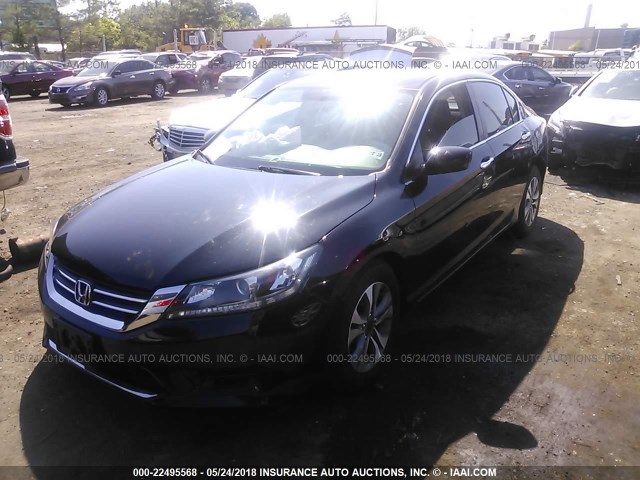 1HGCR2F39EA192862 - 2014 HONDA ACCORD LX BLACK photo 2