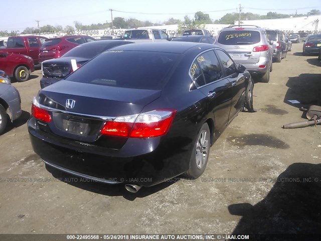 1HGCR2F39EA192862 - 2014 HONDA ACCORD LX BLACK photo 4