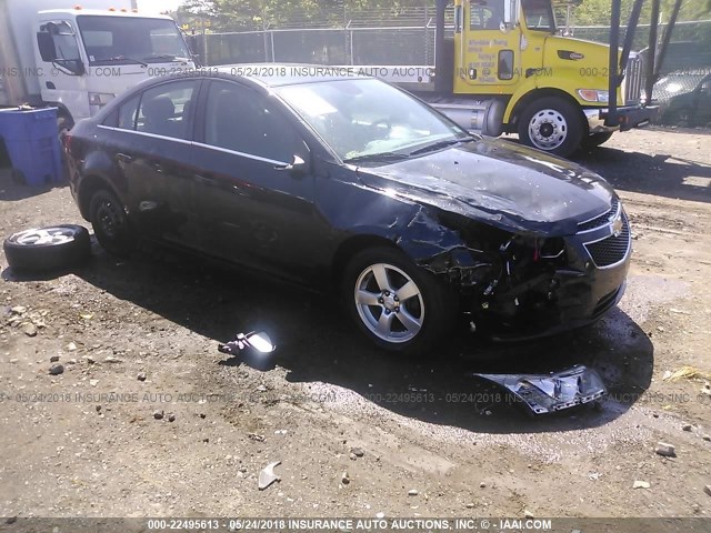 1G1PC5SB8E7273115 - 2014 CHEVROLET CRUZE LT BLACK photo 1