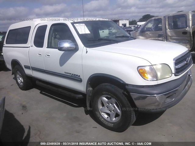 5TBRN34161S145421 - 2001 TOYOTA TUNDRA ACCESS CAB SR5 WHITE photo 1