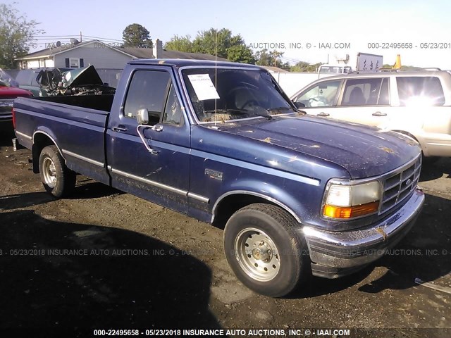 1FTEF15N0RNB47109 - 1994 FORD F150 Navy photo 1