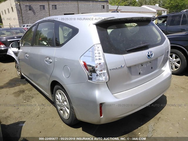 JTDZN3EU4E3324760 - 2014 TOYOTA PRIUS V GRAY photo 3