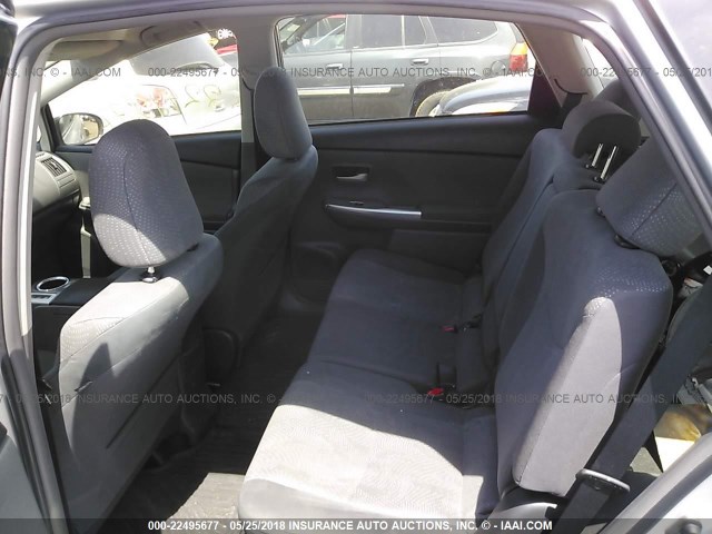 JTDZN3EU4E3324760 - 2014 TOYOTA PRIUS V GRAY photo 8