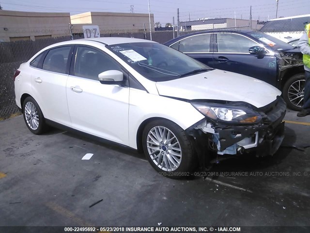 1FADP3J28EL241850 - 2014 FORD FOCUS TITANIUM WHITE photo 1