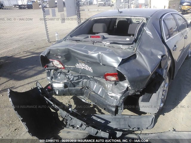 1G1ZH57B98F160562 - 2008 CHEVROLET MALIBU 1LT GRAY photo 6