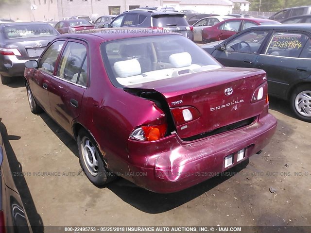 2T1BR12E5XC245552 - 1999 TOYOTA COROLLA VE/CE/LE 红色 照片 3