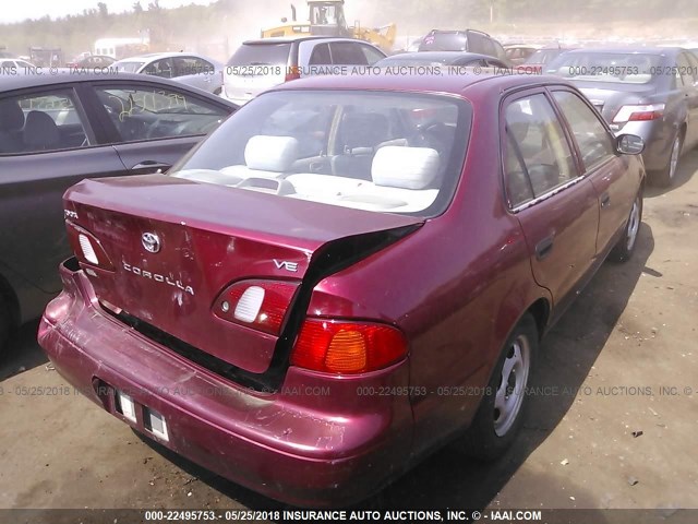 2T1BR12E5XC245552 - 1999 TOYOTA COROLLA VE/CE/LE 红色 照片 4